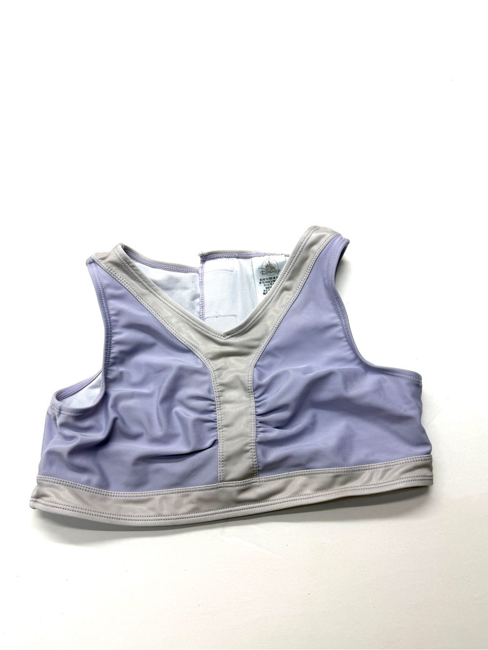 Disney Purple Gray Swim Top The Little Mermaid